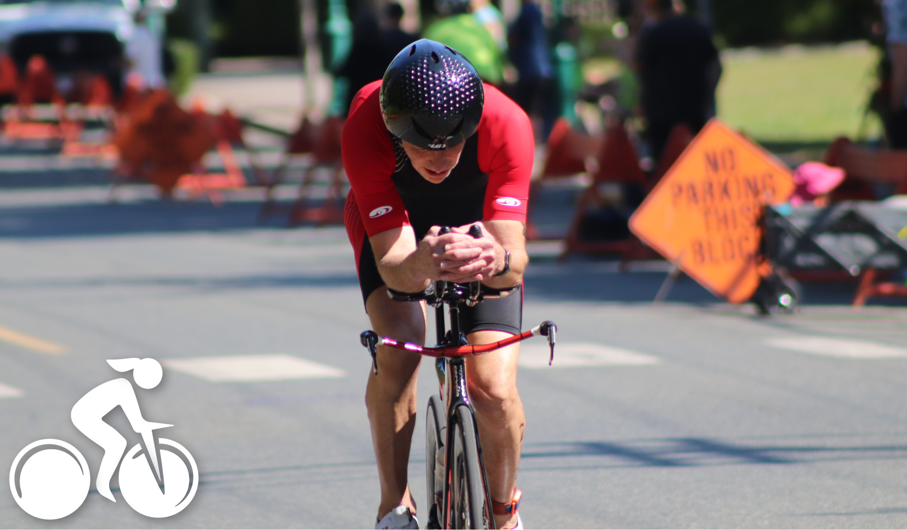 Qualicum Beach Triathlon biking image