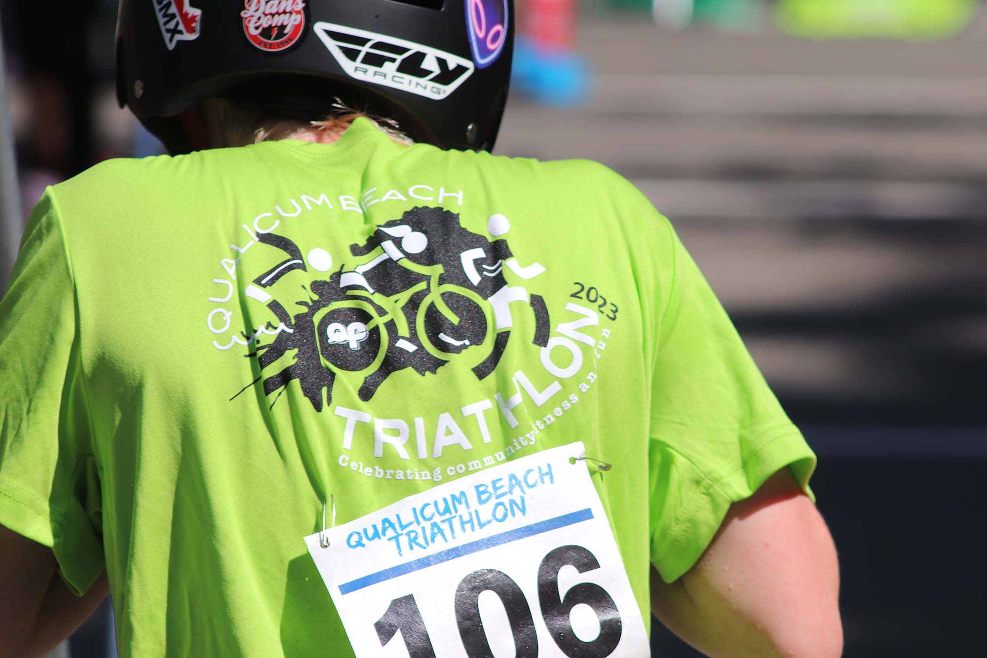 Qualicum Beach Triathlon swimming image